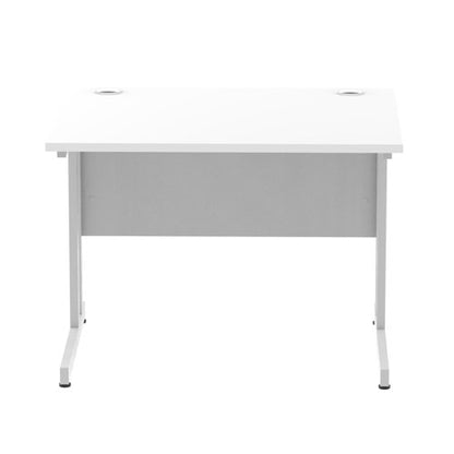 Impulse 1000x800 Desk Cntlvr WH SL