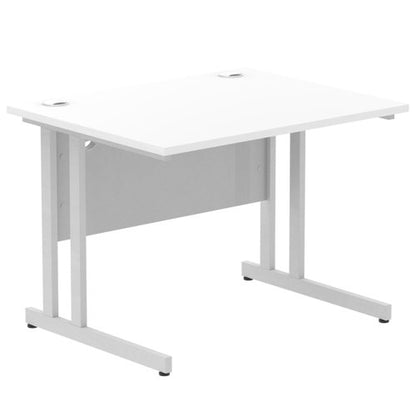 Impulse 1000x800 Desk Cntlvr WH SL