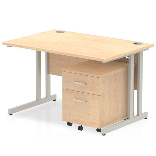 Impulse 1200x800 Desk MP SL 2 Drw Ped