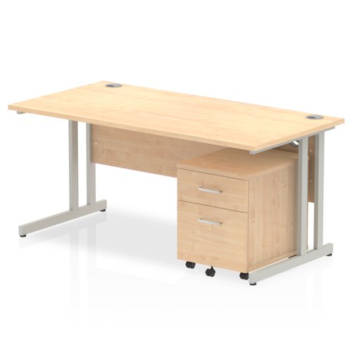 Impulse 1600x800 Desk MP SL 2 Drw Ped