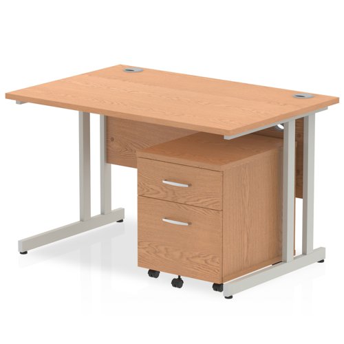 Impulse 1200x800 Desk OK SL 2 Drw Ped
