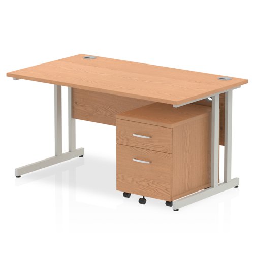 Impulse 1400x800 Desk OK SL 2 Drw Ped