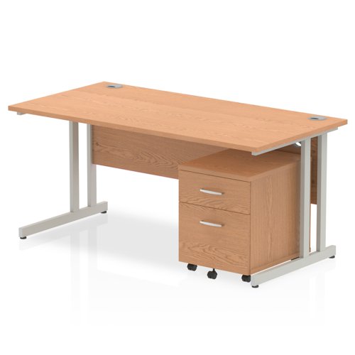 Impulse 1600x800 Desk OK SL 2 Drw Ped