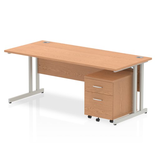 Impulse 1800x800 Desk OK SL 2 Drw Ped