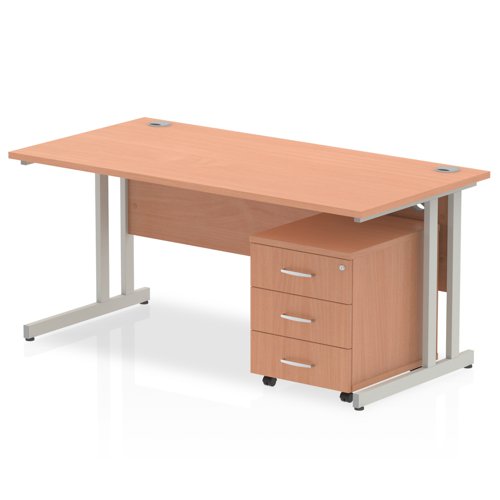 Impulse 1800x800 Desk BE SL 3 Drw Ped