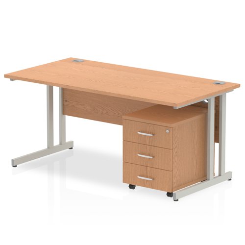 Impulse 1200x800 Desk OK SL 3 Drw Ped