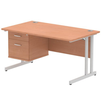 Impulse 1400X800 Desk BESL 1X2 FixPed