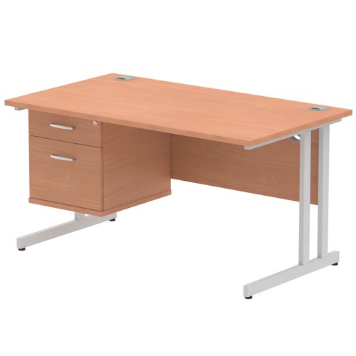 Impulse 1400X800 Desk BESL 1X2 FixPed