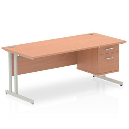 Impulse 1800X800 Desk 1X2 FixPed BESL