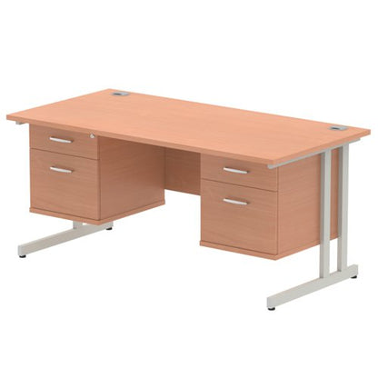 Impulse 1600X800 Desk BESL 2X2 FixPed