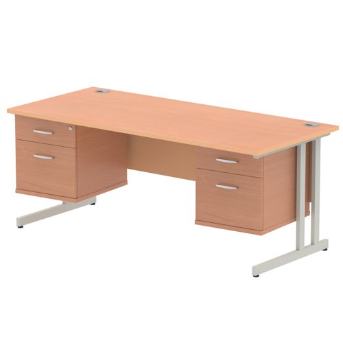 Impulse 1800X800 Desk BESL 2X2 FixPed