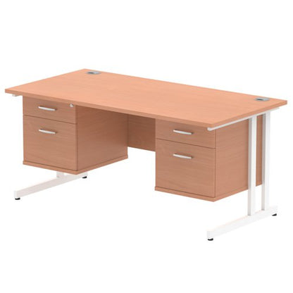 Impulse 1600X800 Desk BEWH 2X2 FixPed