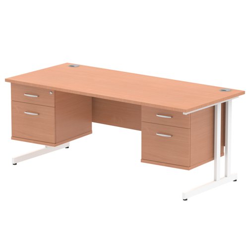 Impulse 1800X800 Desk BEWH 2X2 FixPed