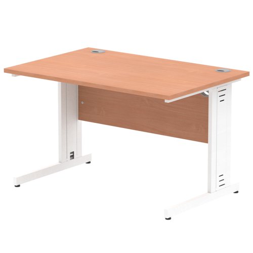 Impulse 1200x800 Beech WH Cable Leg