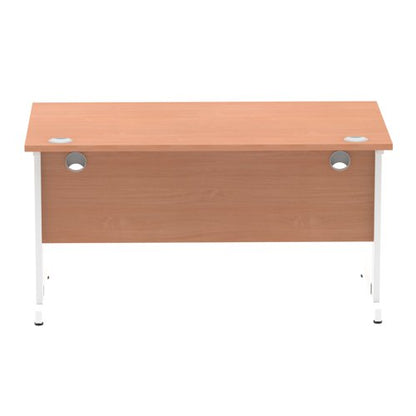 Impulse 1400x800 Beech WH Cable Leg