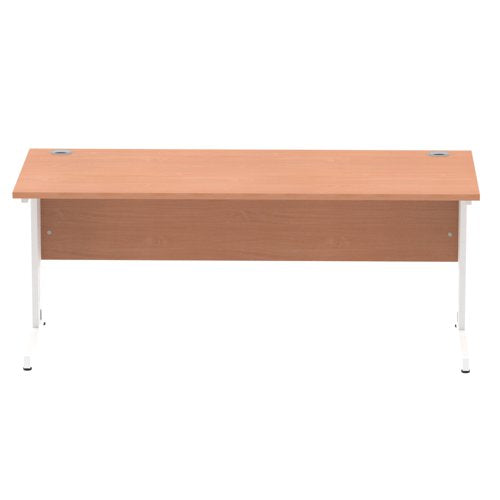 Impulse 1800x800 Beech WH Cable Leg