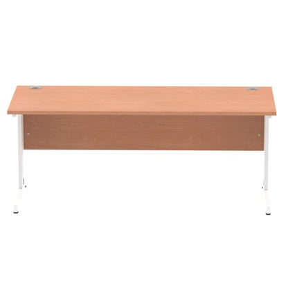 Impulse 1800x800 Beech WH Cable Leg