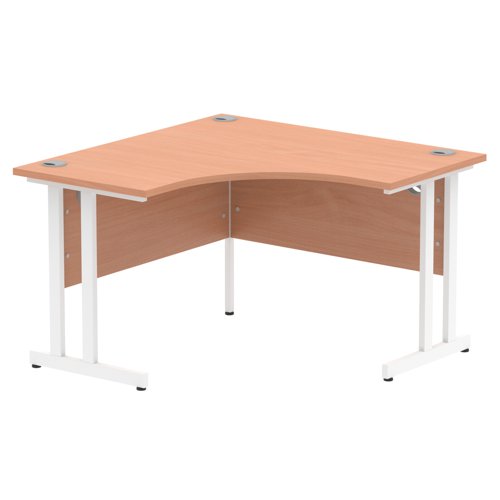 Impulse 1200 Crn Desk Beech WH Leg