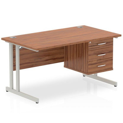 Impulse 1400X800 Desk WLSL 1X3 FixPed