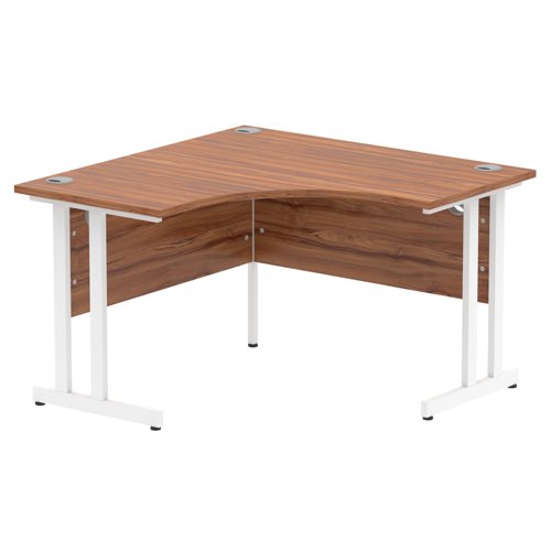 Impulse 1200 Crn Desk Walnut WH Leg