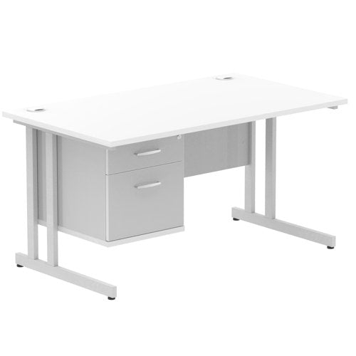 Impulse 1400X800 Desk WHSL 1X2 FixPed