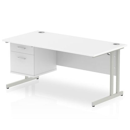 Impulse 1600X800 Desk 1X2 FixPed WHSL
