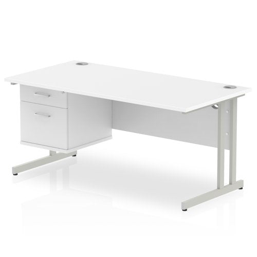 Impulse 1600X800 Desk 1X2 FixPed WHSL