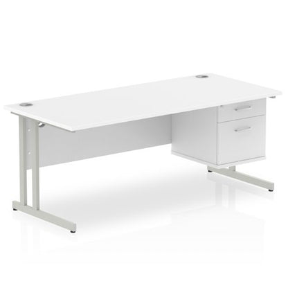 Impulse 1800X800 Desk 1X2 FixPed WHSL