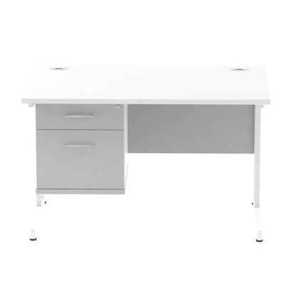 Impulse 1200X800 Desk WHWH 1X2 FixPed