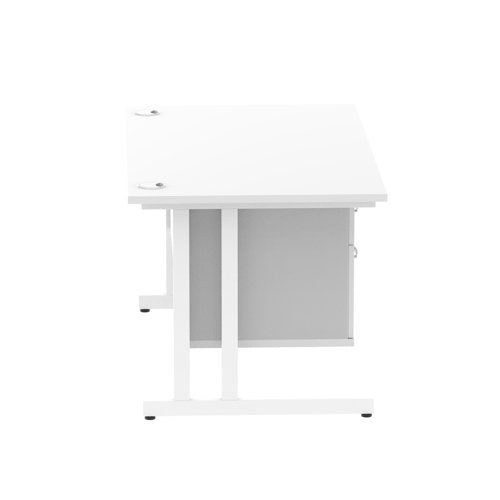 Impulse 1400X800 Desk WHWH 1X2 FixPed