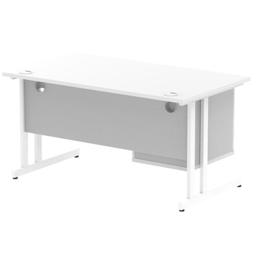 Impulse 1400X800 Desk WHWH 1X2 FixPed