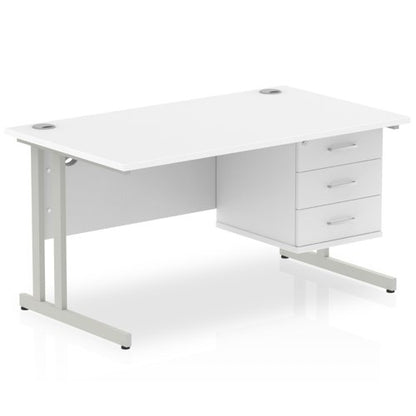Impulse 1400X800 Desk WHSL 1X3 FixPed