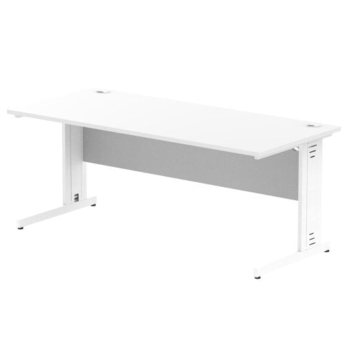 Impulse 1800x800 White WH Cable Leg