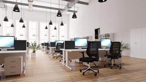 Impulse 1000x600 White WH Cable Leg