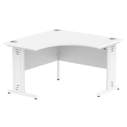 Impulse 1200 Crn Desk White WH Cbl