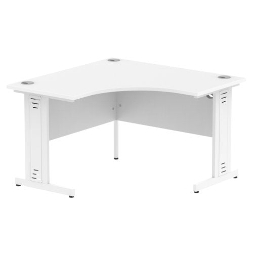 Impulse 1200 Crn Desk White WH Cbl