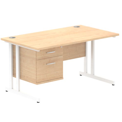 Impulse 1400X800 Desk MPWH 1X2 FixPed