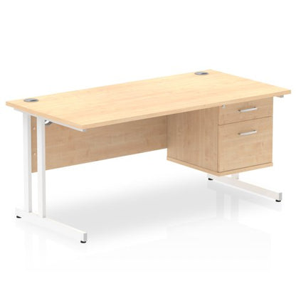 Impulse 1600X800 Desk 1X2 FixPed MPWH