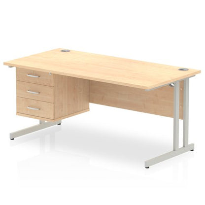 Impulse 1600X800 Desk MPSL 1X3 FixPed
