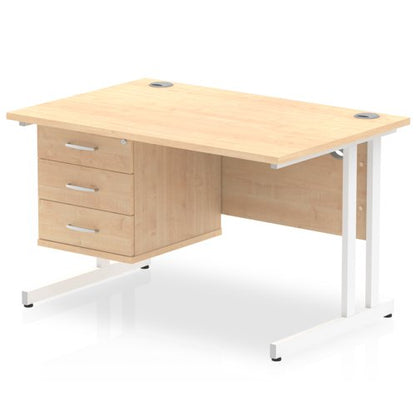 Impulse 1200X800 Desk MPWH 1X3 FixPed