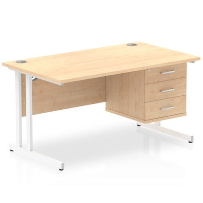 Impulse 1400X800 Desk MPWH 1X3 FixPed