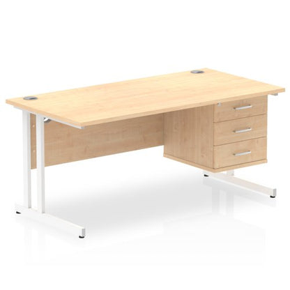 Impulse 1600X800 Desk MPWH 1X3 FixPed
