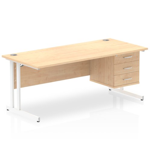 Impulse 1800X800 Desk MPWH 1X3 FixPed