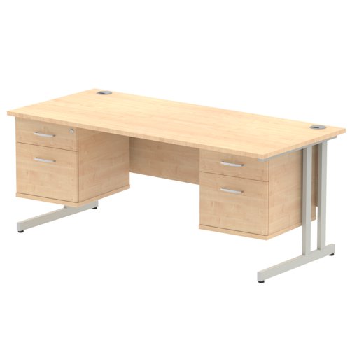 Impulse 1800X800 Desk MPSL 2X2 FixPed