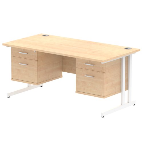 Impulse 1600X800 Desk MPWH 2X2 FixPed
