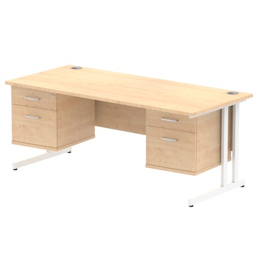 Impulse 1800X800 Desk MPWH 2X2 FixPed