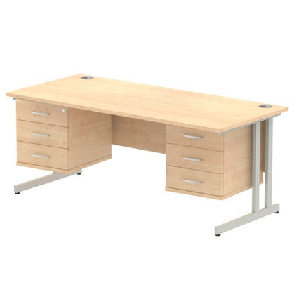 Impulse 1800X800 Desk MPSL 2X3 FixPed