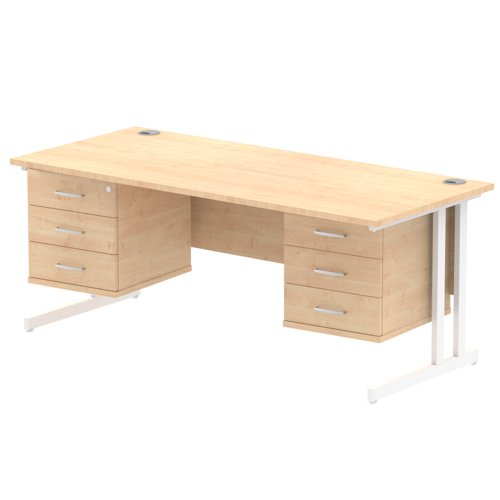 Impulse 1800X800 Desk MPWH 2X3 FixPed