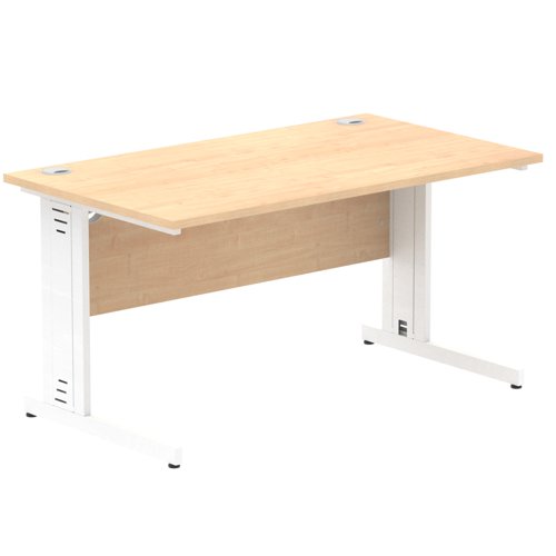 Impulse 1400x800 Maple WH Cable Leg