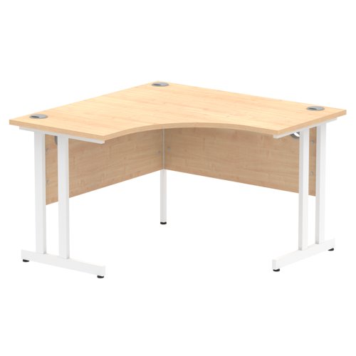 Impulse 1200 Crn Desk Maple WH Leg